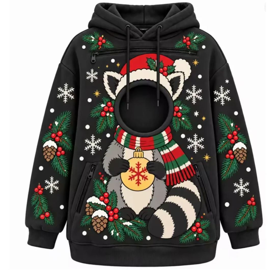 Katzen-Hoodie mit Tasche für deine Katze